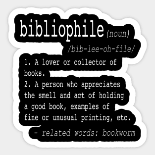 bibliophile Sticker